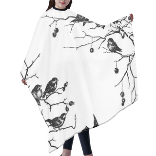 Personality  Birds On The Branches Hair Cutting Cape