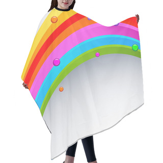 Personality  Abstract Rainbow Colored Background Hair Cutting Cape