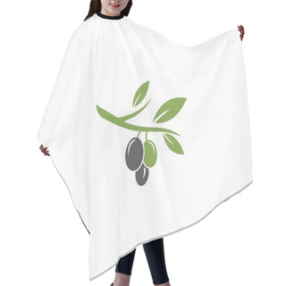 Personality  Olive Logo Template  Hair Cutting Cape