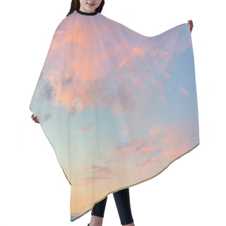 Personality  Light Clouds - Panoramic Sunrise Sundown Sunset Sky With Colorful Clouds Hair Cutting Cape