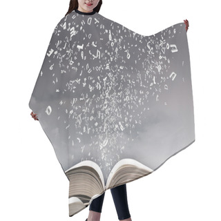 Personality  Opened Book And Characters Hair Cutting Cape