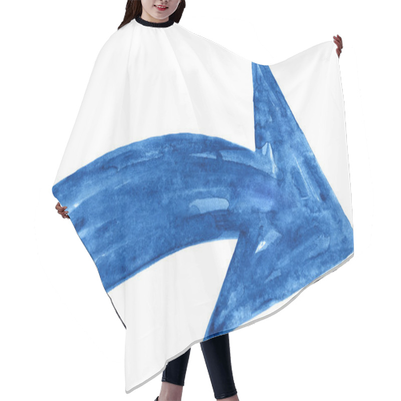 Personality  Blue arrow sign hair cutting cape