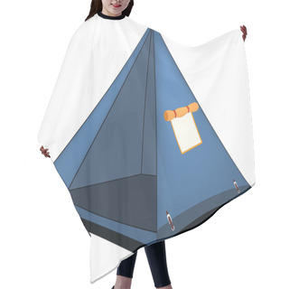 Personality  Blue Tent Hair Cutting Cape