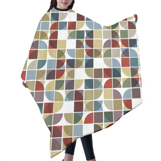Personality  Abstract Mosaic Seamless Background. Hair Cutting Cape