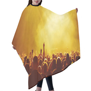 Personality  Yellow Concert Crowd Hair Cutting Cape