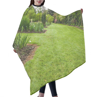 Personality  Green Lawn In A Garden Hair Cutting Cape