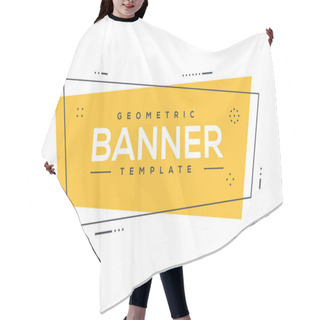 Personality  Geometric Banner Concept Hair Cutting Cape