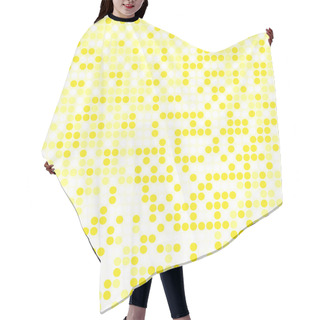 Personality  Light Yellow Pixel Background Hair Cutting Cape