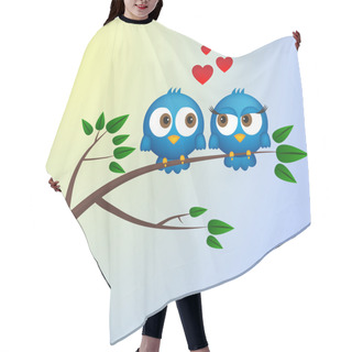 Personality  Two Birds In Love Hair Cutting Cape