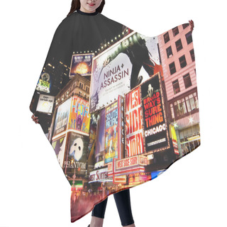 Personality  Broadway At Times Square By Night Hair Cutting Cape