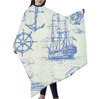 Personality  Nautical Elements Hair Cutting Cape