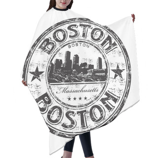 Personality  Boston Grunge Rubber Stamp Hair Cutting Cape