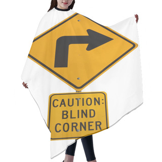 Personality  Blind Corner Turning Warning Sign Hair Cutting Cape