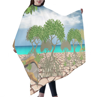 Personality  Web Hair Cutting Cape