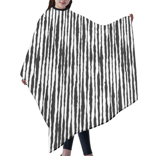 Personality  Boho Striped Hand Drawn Ink Seamless Pattern Hair Cutting Cape