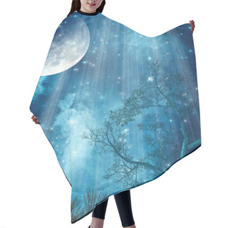 Personality  Fantasy Landscape Hair Cutting Cape