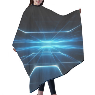 Personality  Abstract Science Or Technology Background Hair Cutting Cape