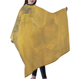 Personality  Different Golden Brushstrokes On Dark Textured Background Hair Cutting Cape
