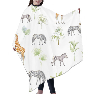 Personality  Watercolor Afriacnan Pattern Hair Cutting Cape