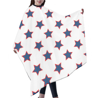 Personality  American Stars Flag Pattern Hair Cutting Cape