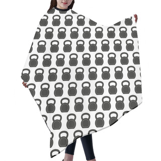 Personality  Seamless Pattern With Kettlebells Hair Cutting Cape
