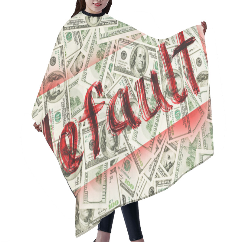 Personality  Default Of USA Dollar Currency Concept Photo Hair Cutting Cape