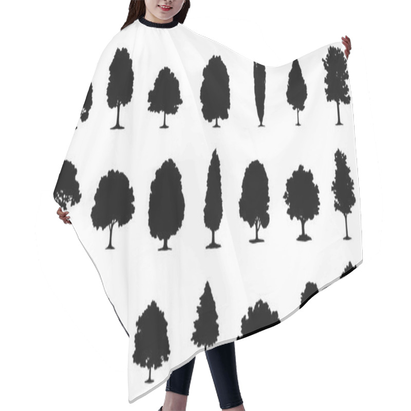 Personality  tree various silhouettes hair cutting cape