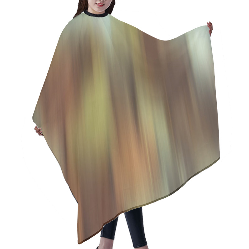 Personality  abstract composition, dynamic diagonal color lines hair cutting cape