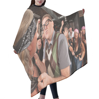 Personality  Mad Nerd Fighting Back Hair Cutting Cape