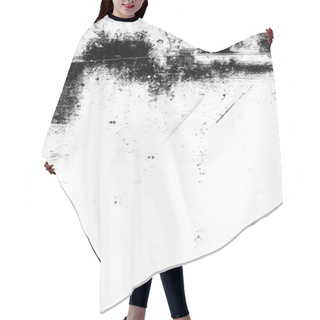 Personality  Metal Texture With Scratches And Cracks Hair Cutting Cape