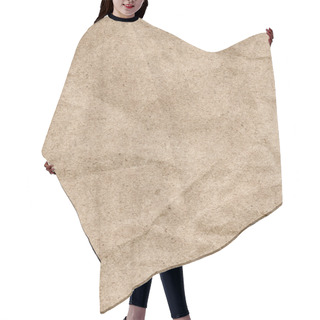 Personality  Recycle Beige Kraft Paper Striped Coarse Crumpled Grunge Texture Hair Cutting Cape