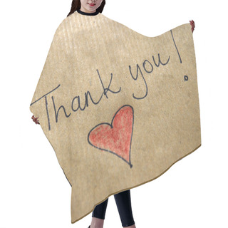 Personality  Thank You Message Hair Cutting Cape