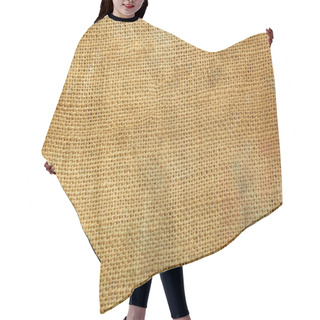 Personality  Brown Sack Hemp Background Surface Hair Cutting Cape