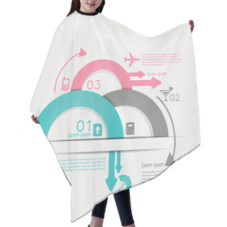 Personality  Travel Infographics With Data Icons And Elements Hair Cutting Cape