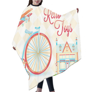 Personality  Retro Toy Hair Cutting Cape