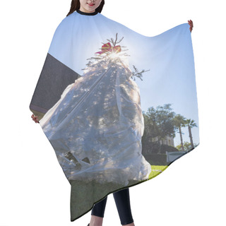 Personality  Discarded Christmas Tree  Hair Cutting Cape
