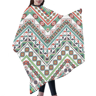 Personality  Vector Folk Tribal Seamless Colorful Pattern Hair Cutting Cape