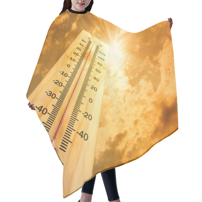 Personality  Thermometer Hair Cutting Cape