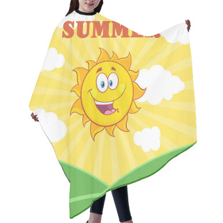 Personality  Sunshine Happy Sun Mascot Cartoon  Hair Cutting Cape