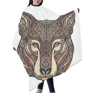 Personality  Ethnic Ornamented Jackal, Coyote, Wolf Or Dog. Vector Illustration Hair Cutting Cape