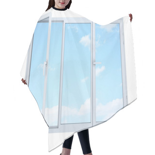 Personality  Open Window With View Of The Sky  Hair Cutting Cape