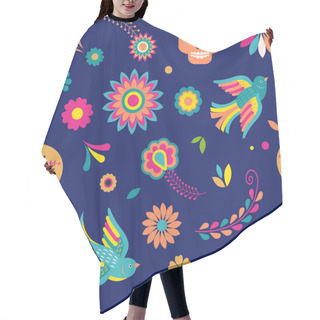 Personality  Day Of The Dead, Dia De Los Muertos Background And Seamless Pattern Hair Cutting Cape