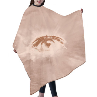 Personality  Abstract Eye Hair Cutting Cape