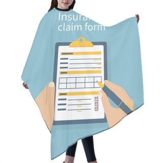 Personality  Insurance Claim Form Hair Cutting Cape