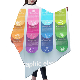 Personality  Colorful Number Option Banners Hair Cutting Cape