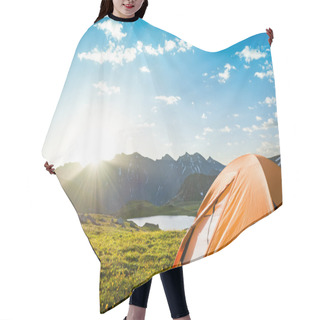 Personality  Camping In Mountains Hair Cutting Cape