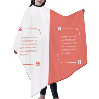 Personality  Quote Template, Vector Quote  Hair Cutting Cape