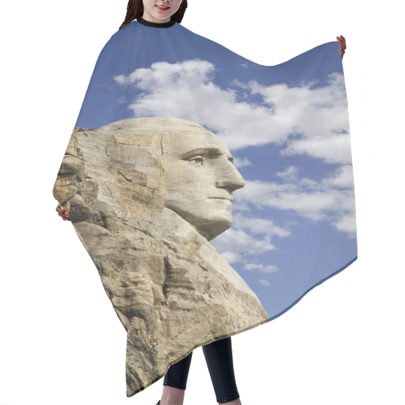 Personality  George Washington. Hair Cutting Cape