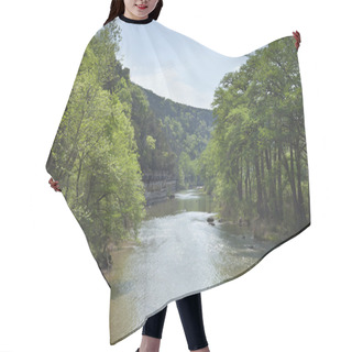 Personality  Guadalupe River In The Texas Hill Country During Spring Hair Cutting Cape