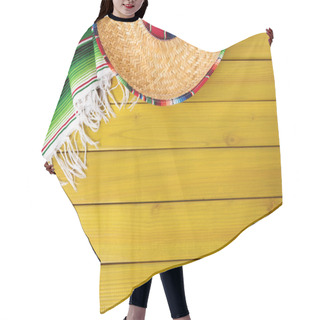 Personality  Mexican Background With Copyspace Hair Cutting Cape